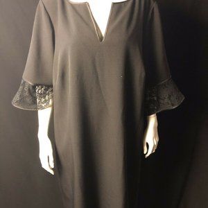 Lane Bryant Black Lace Bell Sleeve Dress Plus 18